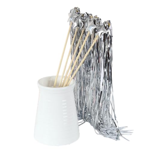 30 Stück Wedding Wands,Zauberstäbe Hochzeit Luftschlangen,Spalier Hochzeit Glücksstäbe,Luftschlangen mit Holzstäbchen Werden,für Hochzeiten,Geburtstage,Weihnachten,Partys,Silber 30 Stück Wedding Wands,Zauberstäbe Hochzeit Luftschlangen,Spalier Hochzeit Glücksstäbe,Luftschlangen mit Holzstäbchen Werden,für Hochzeiten,Geburtstage,Weihnachten,Partys,Silber von Whakano