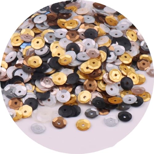 5 Pack Pailletten zum basteln,Pailletten 6mm,Lose Pailletten,Handwerk Pailletten Spangles,für DIY Basteln Kunsthandwerk,Kleidung,Nähen,Hochzeitsdekor,ca.1000 pro Paket,Gold und Silber gemischt 5 Pack Pailletten zum basteln,Pailletten 6mm,Lose Pailletten,Handwerk Pailletten Spangles,für DIY Basteln Kunsthandwerk,Kleidung,Nähen,Hochzeitsdekor,ca.1000 pro Paket,Gold und Silber gemischt von Whakano