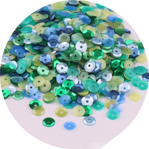 5 Pack Pailletten zum basteln,Pailletten 6mm,Lose Pailletten,Handwerk Pailletten Spangles,für DIY Herstellung,Kleidung,Basteln Kunsthandwerk,Nähen,Hochzeitsdekor,ca.1000 pro Paket,Blau Grün gemischt 5 Pack Pailletten zum basteln,Pailletten 6mm,Lose Pailletten,Handwerk Pailletten Spangles,für DIY Herstellung,Kleidung,Basteln Kunsthandwerk,Nähen,Hochzeitsdekor,ca.1000 pro Paket,Blau Grün gemischt von Whakano
