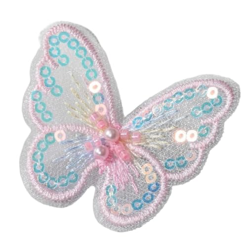 5 Stück Pailletten Schmetterling Perlen Patches 5,5cm,Nähen Patch Aufnäher,Schmetterlinge Deko,Applikationen für Kleidung Taschen Schal Hochzeitsschleier Kopfbedeckungen,Geschenkbox Dekoration,Rosa 5 Stück Pailletten Schmetterling Perlen Patches 5,5cm,Nähen Patch Aufnäher,Schmetterlinge Deko,Applikationen für Kleidung Taschen Schal Hochzeitsschleier Kopfbedeckungen,Geschenkbox Dekoration,Rosa von Whakano