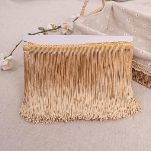 5 Yardsx15cm Quaste Fransenborte Spitzenband Fransen Trim,Fransenband Stoffbordüre,Dekoband Zierband Kostüm,Spitzenbesatz für DIY Nähen Basteln,Kleidung Latein,Party Weihnachten Dekor,Champagner 5 Yardsx15cm Quaste Fransenborte Spitzenband Fransen Trim,Fransenband Stoffbordüre,Dekoband Zierband Kostüm,Spitzenbesatz für DIY Nähen Basteln,Kleidung Latein,Party Weihnachten Dekor,Champagner von Whakano