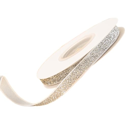 7 Yards x 1cm Samtband Schleifenband Dekoband,Geschenkband,Band zum Verzieren & Basteln,Bastelbänder für Weihnachten,Valentinstag,Geburtstag,Hochzeit,Bouquet,Geschesvsnkverpackungen,Glitzer Silber 7 Yards x 1cm Samtband Schleifenband Dekoband,Geschenkband,Band zum Verzieren & Basteln,Bastelbänder für Weihnachten,Valentinstag,Geburtstag,Hochzeit,Bouquet,Geschesvsnkverpackungen,Glitzer Silber von Whakano