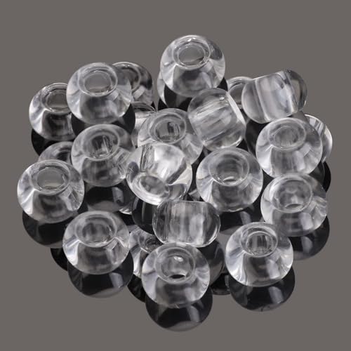 80 Stück Großes Glasperlen zum Basteln,9x14MM,Runde Lose Perlen mit 6mm Loch,Perlen zum Auffädeln,Bastelperlen für DIY Handwerk Dekor,Schmuck Armbänder,Halsketten Ohrringe Schlüsselanhänger,Weiß 80 Stück Großes Glasperlen zum Basteln,9x14MM,Runde Lose Perlen mit 6mm Loch,Perlen zum Auffädeln,Bastelperlen für DIY Handwerk Dekor,Schmuck Armbänder,Halsketten Ohrringe Schlüsselanhänger,Weiß von Whakano