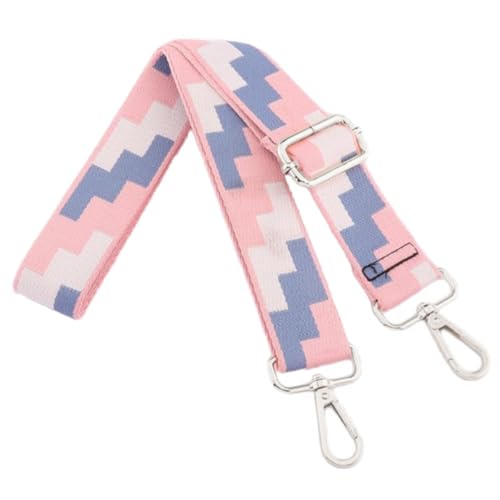 Bunt Verstellbar Schultergurt für Taschen,Ersatz Taschengurt Breit 3,8CM Umhängegurt,Längenverstellbarer 75-145cm,Taschengurte zum Wechseln,Taschenherstellung Zubehör,Silbern Schnalle,Rosa Blau Bunt Verstellbar Schultergurt für Taschen,Ersatz Taschengurt Breit 3,8CM Umhängegurt,Längenverstellbarer 75-145cm,Taschengurte zum Wechseln,Taschenherstellung Zubehör,Silbern Schnalle,Rosa Blau von Whakano