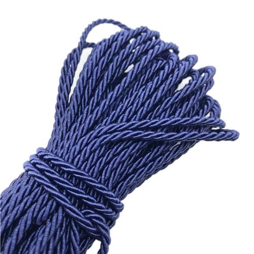 Dekorative Kordel 9m x 3mm,Dickes 3-Strang Polyester Kordel,Kordelband Kordelschnur,Seil für DIY-Basteln,Geschenke,Vorhang Krawatte Ehre Cord Geschenk Taschen Wand Aufhängung,1 Stück,Navy blau Dekorative Kordel 9m x 3mm,Dickes 3-Strang Polyester Kordel,Kordelband Kordelschnur,Seil für DIY-Basteln,Geschenke,Vorhang Krawatte Ehre Cord Geschenk Taschen Wand Aufhängung,1 Stück,Navy blau von Whakano