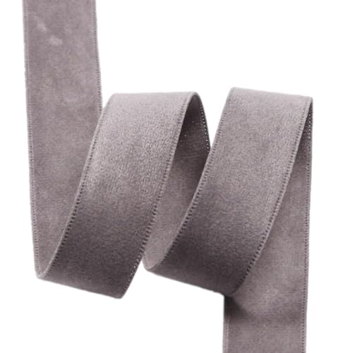Doppelseitiges Samt Dekoband Schleifenband,Schmuckband,Geschenkband zum Verpacken Dekorieren Basteln,für Haar-Accessoires,Nähen,Geburtstag,Party,Hochzeit,Weihnachts Dekoration,Grau,3,8cm x 10Yards Doppelseitiges Samt Dekoband Schleifenband,Schmuckband,Geschenkband zum Verpacken Dekorieren Basteln,für Haar-Accessoires,Nähen,Geburtstag,Party,Hochzeit,Weihnachts Dekoration,Grau,3,8cm x 10Yards von Whakano