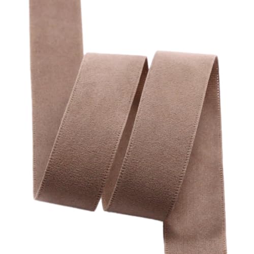 Doppelseitiges Samt Dekoband Schleifenband,Schmuckband,Geschenkband zum Verpacken Dekorieren Basteln,für Haar-Accessoires,Nähen,Geburtstag,Party,Hochzeit,Weihnachts Dekoration,Khaki,2,5cm x 50Yards Doppelseitiges Samt Dekoband Schleifenband,Schmuckband,Geschenkband zum Verpacken Dekorieren Basteln,für Haar-Accessoires,Nähen,Geburtstag,Party,Hochzeit,Weihnachts Dekoration,Khaki,2,5cm x 50Yards von Whakano