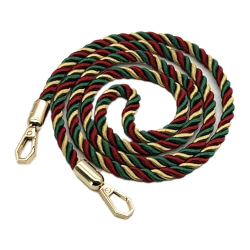Gewebte Taschenkette Taschengurt 120cm Lang,Abnehmbar Taschen Schulterriemen,Schultergurt Taschenriemen Ersatz,Flexibler DIY Taschenzubehör für Umhängetasche Handtaschen Trageriemen,Grün Rot Gelb Gewebte Taschenkette Taschengurt 120cm Lang,Abnehmbar Taschen Schulterriemen,Schultergurt Taschenriemen Ersatz,Flexibler DIY Taschenzubehör für Umhängetasche Handtaschen Trageriemen,Grün Rot Gelb von Whakano