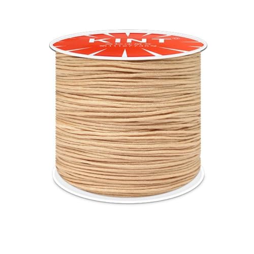 Nylonschnur 0,8mm,Makramee-Schnur,Nylon Seil Perlenschnur,Cord Makramee Band für Geflochtene Armbänder,Schmuckherstellung Handwerk Halsketten,Makramee,Geschenkverpackung,Khaki Nylonschnur 0,8mm,Makramee-Schnur,Nylon Seil Perlenschnur,Cord Makramee Band für Geflochtene Armbänder,Schmuckherstellung Handwerk Halsketten,Makramee,Geschenkverpackung,Khaki von Whakano