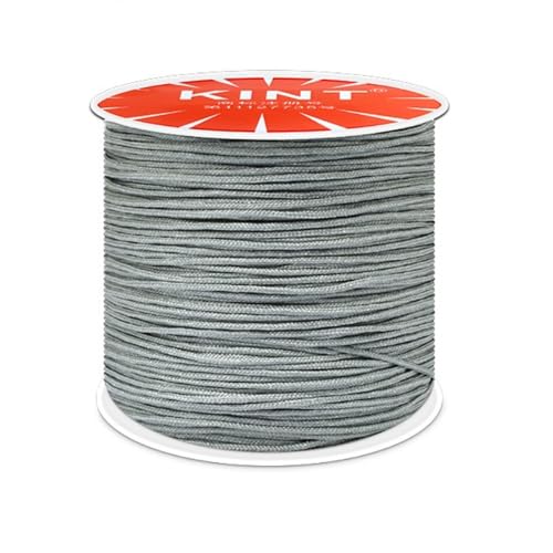 Whakano Nylonschnur 0,8mm,Makramee-Schnur,Nylon Seil Perlenschnur,Cord Makramee Band für Geflochtene Armbänder,Schmuckherstellung Handwerk Halsketten,Makramee,Geschenkverpackung,Silber Grau Whakano Nylonschnur 0,8mm,Makramee-Schnur,Nylon Seil Perlenschnur,Cord Makramee Band für Geflochtene Armbänder,Schmuckherstellung Handwerk Halsketten,Makramee,Geschenkverpackung,Silber Grau von Whakano