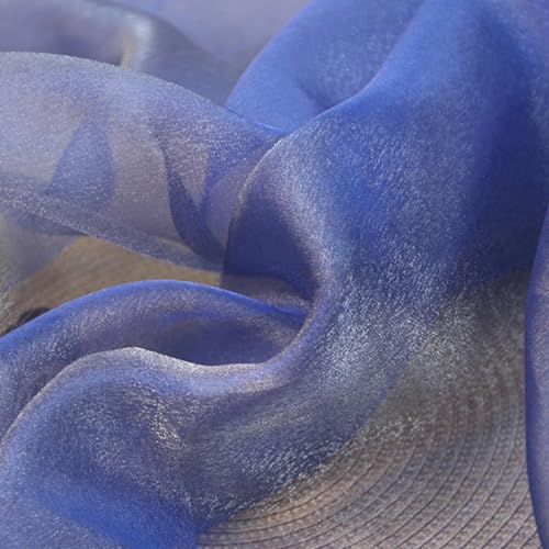 Organza Stoffe zum Nähen Meterware für Bekleidung & Deko,Organza Stoffe Tüll,universal Stoff für Nähen Basteln,Gardine Vorhänge,Tischdecken,Kostüm Kleid Bekleidung,Hochzeit Deko,100cm x 142cm,Saphir Organza Stoffe zum Nähen Meterware für Bekleidung & Deko,Organza Stoffe Tüll,universal Stoff für Nähen Basteln,Gardine Vorhänge,Tischdecken,Kostüm Kleid Bekleidung,Hochzeit Deko,100cm x 142cm,Saphir von Whakano