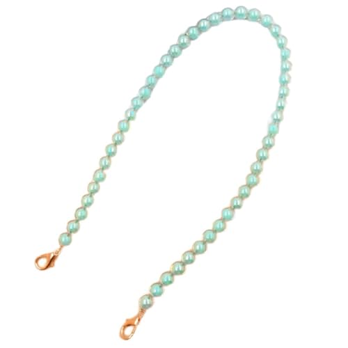 Perle Taschenkette Ersatzkette für Handtaschen,Griff Kette mit Karabinerverschluss,Dekorativer Taschen Ketten Abnehmbare,Taschenverlängerungsketten,Clutch Geldbörse Zubehör,Mintgrün+Gold Buckle,30cm Perle Taschenkette Ersatzkette für Handtaschen,Griff Kette mit Karabinerverschluss,Dekorativer Taschen Ketten Abnehmbare,Taschenverlängerungsketten,Clutch Geldbörse Zubehör,Mintgrün+Gold Buckle,30cm von Whakano