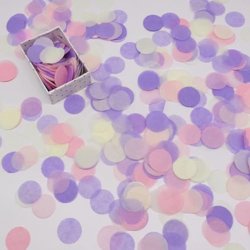 Runde Konfetti 50g,Konfetti 2,5cm Deko Papier Konfetti ca.5000 Stück Streudeko Confetti Geburtstag Karneval Weihnachten Taufe Neujahrsdeko Kindergeburtstag Dekoration,Partyzubehör,Lila A Runde Konfetti 50g,Konfetti 2,5cm Deko Papier Konfetti ca.5000 Stück Streudeko Confetti Geburtstag Karneval Weihnachten Taufe Neujahrsdeko Kindergeburtstag Dekoration,Partyzubehör,Lila A von Whakano