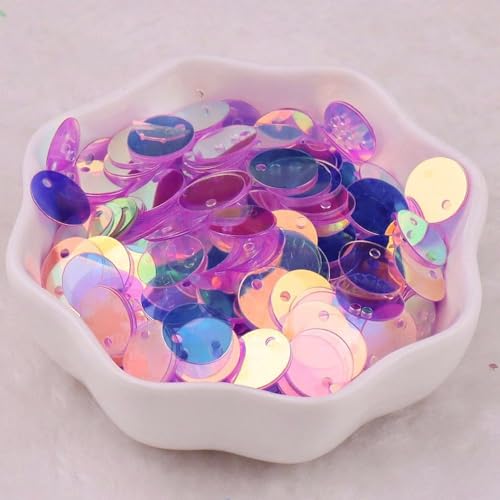 Runde Pailletten 10mm,Pailletten zum Basteln,Pailletten mit Loch,Handwerk Pailletten Spangles,PVC-Paillettenflocken,für DIY Herstellung,Kleidung,Schmuck Dekor,Ca.280 Stück,Gold Transparentes Lila Runde Pailletten 10mm,Pailletten zum Basteln,Pailletten mit Loch,Handwerk Pailletten Spangles,PVC-Paillettenflocken,für DIY Herstellung,Kleidung,Schmuck Dekor,Ca.280 Stück,Gold Transparentes Lila von Whakano