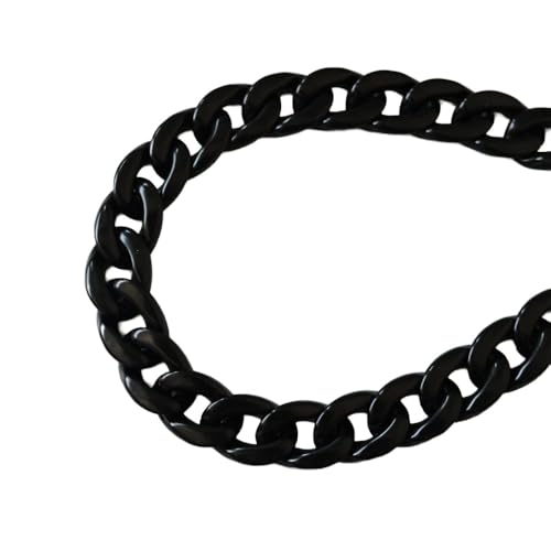 Taschen Ketten,Ersatzkette für Handtaschen,Acryl Kette Trageriemen Mit Schnallen,Taschenketten Abnehmbare,Dekorativer Taschen Ketten für Damen Umhängetasche Crossbody Tasche Geldbörse,Schwarz,120cm Taschen Ketten,Ersatzkette für Handtaschen,Acryl Kette Trageriemen Mit Schnallen,Taschenketten Abnehmbare,Dekorativer Taschen Ketten für Damen Umhängetasche Crossbody Tasche Geldbörse,Schwarz,120cm von Whakano