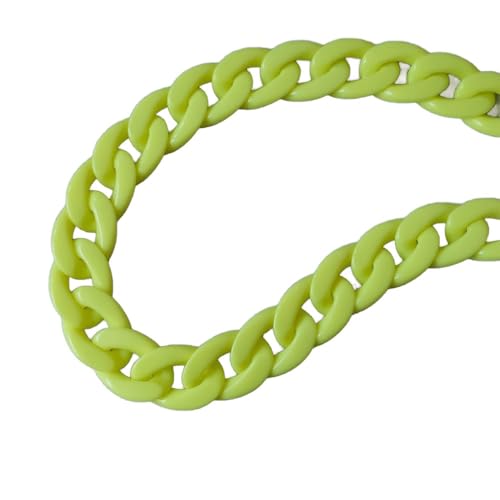 Taschen Ketten,Ersatzkette für Handtaschen,Acryl Kette Trageriemen Mit Schnallen,Taschenketten Abnehmbare,für Damen Handtaschen Taschengriff Tasche Clutch Geldbörse Zubehör,Fluoreszierend Gelb,45cm Taschen Ketten,Ersatzkette für Handtaschen,Acryl Kette Trageriemen Mit Schnallen,Taschenketten Abnehmbare,für Damen Handtaschen Taschengriff Tasche Clutch Geldbörse Zubehör,Fluoreszierend Gelb,45cm von Whakano