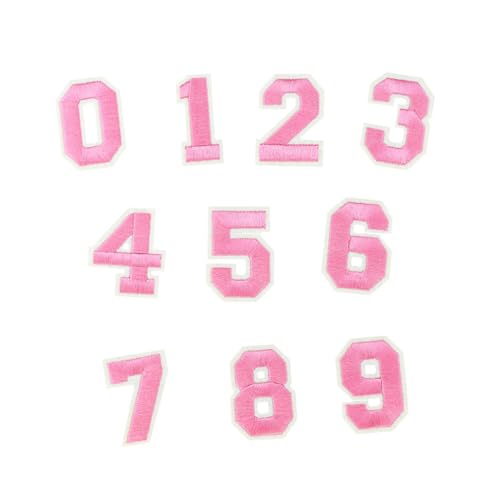 Whakano 0-9 Zahlen Bestickte Patches,Stickerei Patches,Zahlen Number Aufnäher Zum Aufbügeln,für Rucksäcke,Hüte,Schuhe,Jeans,Kostümzubehör,Handy-Hüllen,Basteln Dekoration,Rosa Whakano 0-9 Zahlen Bestickte Patches,Stickerei Patches,Zahlen Number Aufnäher Zum Aufbügeln,für Rucksäcke,Hüte,Schuhe,Jeans,Kostümzubehör,Handy-Hüllen,Basteln Dekoration,Rosa von Whakano