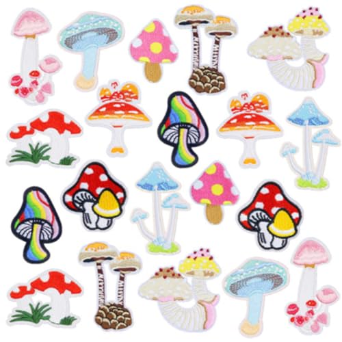 Whakano 1 Satz Pilz Bestickte Nähen Aufbügeln Patches,Pilz Bestickte Patches Sticker,Aufbügeln Nähen Handwerk Zubehör,Applikation für DIY Kleidung Kleidung Jeans T-Shirt Jacken Rucksäcke Whakano 1 Satz Pilz Bestickte Nähen Aufbügeln Patches,Pilz Bestickte Patches Sticker,Aufbügeln Nähen Handwerk Zubehör,Applikation für DIY Kleidung Kleidung Jeans T-Shirt Jacken Rucksäcke von Whakano