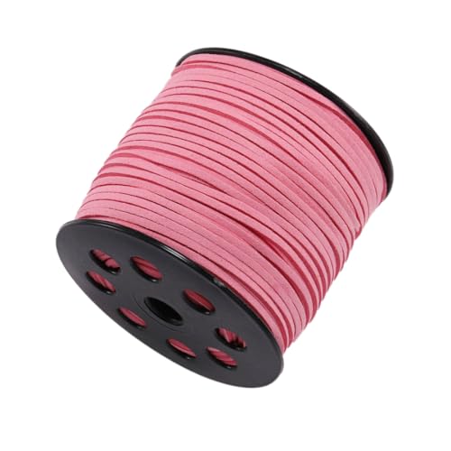 Whakano 1 Stück 10 M x 2,5mm Lederschnur Lederband Faux Wildleder Schnur,Klassik Basteln Lederschnüre DIY Band für Armbänder,für Schmuckherstellung DIY Handwerk Halsketten,Geschenkverpackung,Rosa Whakano 1 Stück 10 M x 2,5mm Lederschnur Lederband Faux Wildleder Schnur,Klassik Basteln Lederschnüre DIY Band für Armbänder,für Schmuckherstellung DIY Handwerk Halsketten,Geschenkverpackung,Rosa von Whakano