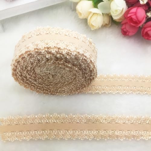 Whakano 1 Stück Elastizität Spitzenband Borte 4,5m x 2cm Breit,Dekoband Zierband Spitzenborte,Stretch-Spitzenbesatz für Nähen Handwerk,DIY Kleidung,Dessous-Kante,Geschenkverpackung,Khaki Whakano 1 Stück Elastizität Spitzenband Borte 4,5m x 2cm Breit,Dekoband Zierband Spitzenborte,Stretch-Spitzenbesatz für Nähen Handwerk,DIY Kleidung,Dessous-Kante,Geschenkverpackung,Khaki von Whakano