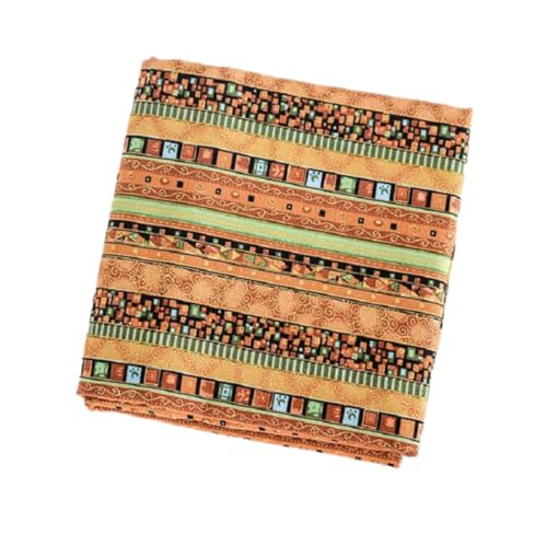 Whakano 1 stück Baumwoll- und Leinenstoff,Stoffe zum Nähen,Patchwork Stoffe Paket,DIY Baumwoll Gedruckt Craft Stoffe,Stoffstücke für Näharbeiten,Quilten DIY Basteln Handwerken,E,50x145cm von Whakano