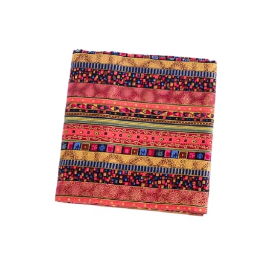 Whakano 1 stück Baumwoll- und Leinenstoff,Stoffe zum Nähen,Patchwork Stoffe Paket,DIY Baumwoll Gedruckt Craft Stoffe,Stoffstücke für Näharbeiten,Quilten DIY Basteln Handwerken,F,50x145cm von Whakano