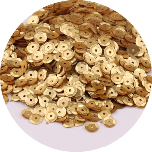 Whakano 10 Pack Pailletten zum basteln,Pailletten 6mm,Lose Pailletten,Handwerk Pailletten Spangles,für DIY Herstellung,Kleidung,Basteln Kunsthandwerk,Nähen,Hochzeitsdekor,ca.1000 pro Paket,Gold Whakano 10 Pack Pailletten zum basteln,Pailletten 6mm,Lose Pailletten,Handwerk Pailletten Spangles,für DIY Herstellung,Kleidung,Basteln Kunsthandwerk,Nähen,Hochzeitsdekor,ca.1000 pro Paket,Gold von Whakano