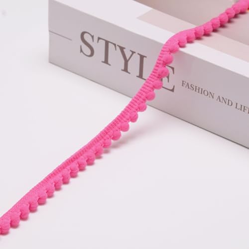 Whakano 10 Yards Pompons Borte zum Basteln,10mm Pomponband,Bommel Fringe Trim,Poms Besatz Zierband Dekoborte,Bommelband für DIY Basteln Kleidung,Vorhänge,Schal,Hüte,Nähen Dekoration,Rosa Whakano 10 Yards Pompons Borte zum Basteln,10mm Pomponband,Bommel Fringe Trim,Poms Besatz Zierband Dekoborte,Bommelband für DIY Basteln Kleidung,Vorhänge,Schal,Hüte,Nähen Dekoration,Rosa von Whakano