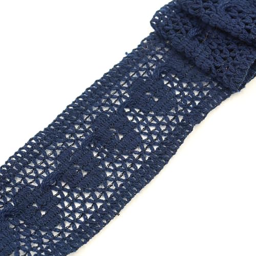 Whakano 10 m 7,5cm Zierspitze Spitzenband Spitzenbordüre Häkel-Borte Spitze,Dekoband Spitzen Borten Bänder zum Tischdeko,Hochzeit Deko,Nähen Handwerk,Kleidung Deko,Scrapbooking,Navy blau Whakano 10 m 7,5cm Zierspitze Spitzenband Spitzenbordüre Häkel-Borte Spitze,Dekoband Spitzen Borten Bänder zum Tischdeko,Hochzeit Deko,Nähen Handwerk,Kleidung Deko,Scrapbooking,Navy blau von Whakano