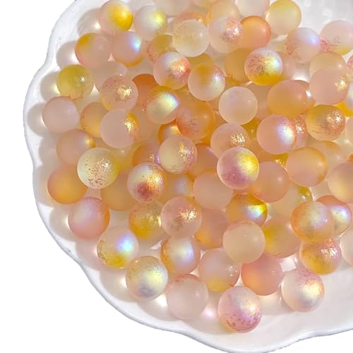 Whakano 100 Stück Bunte Runde Perlen der Fantasie Glasperlen zum Basteln,12mm,Lose Perlen ohne Loche,Bastelperlen für DIY Handwerk Dekor,Vasenfüller,Hochzeit,Party,Heimdekoration,Gelb Whakano 100 Stück Bunte Runde Perlen der Fantasie Glasperlen zum Basteln,12mm,Lose Perlen ohne Loche,Bastelperlen für DIY Handwerk Dekor,Vasenfüller,Hochzeit,Party,Heimdekoration,Gelb von Whakano
