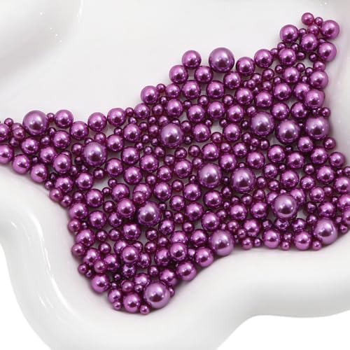 Whakano 1000 Stück ABS Runde Perlen zum Basteln,Runde Kunstperlen 3-8mm,Lose Perlen ohne Loche,Bastelperlen für DIY Handwerk Dekor,Kleidung,Vasenfüller,Hochzeit,Party,Heimdekoration,Dunkellila Whakano 1000 Stück ABS Runde Perlen zum Basteln,Runde Kunstperlen 3-8mm,Lose Perlen ohne Loche,Bastelperlen für DIY Handwerk Dekor,Kleidung,Vasenfüller,Hochzeit,Party,Heimdekoration,Dunkellila von Whakano