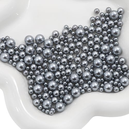 Whakano 1000 Stück ABS Runde Perlen zum Basteln,Runde Kunstperlen 3-8mm,Lose Perlen ohne Loche,Bastelperlen für DIY Handwerk Dekor,Kleidung,Vasenfüller,Hochzeit,Party,Heimdekoration,Silber grau Whakano 1000 Stück ABS Runde Perlen zum Basteln,Runde Kunstperlen 3-8mm,Lose Perlen ohne Loche,Bastelperlen für DIY Handwerk Dekor,Kleidung,Vasenfüller,Hochzeit,Party,Heimdekoration,Silber grau von Whakano