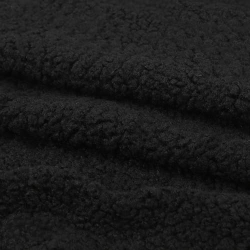 Whakano 100cm x 160cm Plüschstoff Teddystoff Dekostoff Stoffe zum Nähen Dekorieren,Kunstpelz Stoff,Furry Plüsch Tuch für Nähen Basteln,Tasche,Kostüm,Hochzeits,Weihnachten,Halloween,Partydekor,Schwarz Whakano 100cm x 160cm Plüschstoff Teddystoff Dekostoff Stoffe zum Nähen Dekorieren,Kunstpelz Stoff,Furry Plüsch Tuch für Nähen Basteln,Tasche,Kostüm,Hochzeits,Weihnachten,Halloween,Partydekor,Schwarz von Whakano