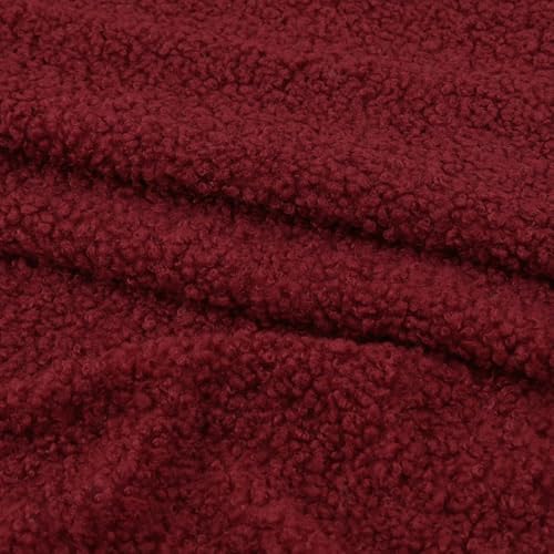 Whakano 100cm x 160cm Plüschstoff Teddystoff Dekostoff Stoffe zum Nähen Dekorieren,Kunstpelz Stoff,Furry Plüsch Tuch für Nähen Basteln,Tasche,Kostüm,Hochzeits,Weihnachten,Halloween,Partydekor,Weinrot Whakano 100cm x 160cm Plüschstoff Teddystoff Dekostoff Stoffe zum Nähen Dekorieren,Kunstpelz Stoff,Furry Plüsch Tuch für Nähen Basteln,Tasche,Kostüm,Hochzeits,Weihnachten,Halloween,Partydekor,Weinrot von Whakano