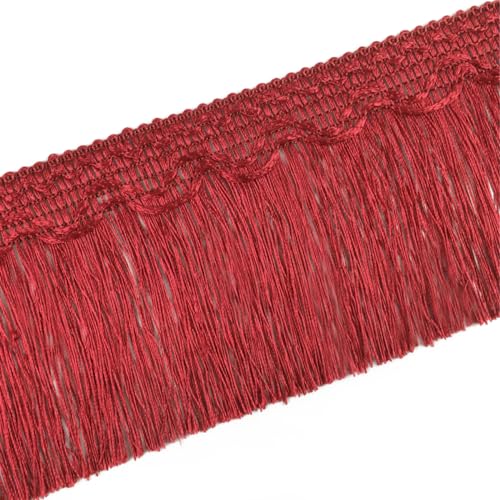 Whakano 11 Meter Länge 10cm Quaste Fransenborte Spitzenband Fransen,Fransenband Stoffbordüre,Dekoband Zierband,Spitzenbesatz für DIY Nähen Basteln,Kostüme,Kleidung,Vorhänge,Sofa Dekor,Kastanienrot Whakano 11 Meter Länge 10cm Quaste Fransenborte Spitzenband Fransen,Fransenband Stoffbordüre,Dekoband Zierband,Spitzenbesatz für DIY Nähen Basteln,Kostüme,Kleidung,Vorhänge,Sofa Dekor,Kastanienrot von Whakano