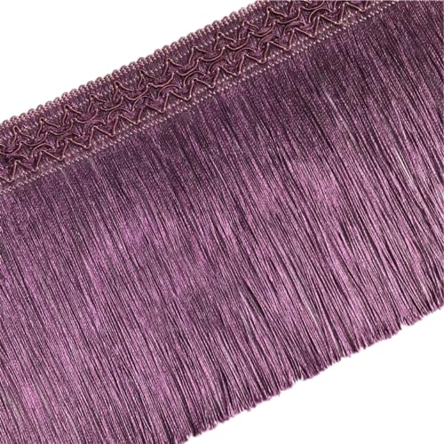 Whakano 11 Meter Länge 16cm Breite Fransenborte,Quaste Fransenbordüre Fransenband,Fransen Dekoband,Bänder zum Nähen,Fransenband Nähzubehör für Kleidung Kostüme Vorhänge Dekoration,Dunkellila Whakano 11 Meter Länge 16cm Breite Fransenborte,Quaste Fransenbordüre Fransenband,Fransen Dekoband,Bänder zum Nähen,Fransenband Nähzubehör für Kleidung Kostüme Vorhänge Dekoration,Dunkellila von Whakano