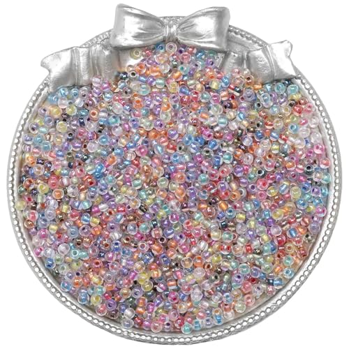 Whakano 170 Stück Glas Perlen Pony Beads,Rocailles Perlen,10g Lose Perlen,Bastelperlen für DIY Handwerk Dekor,Armbänder,Halsketten Ohrringe,Schmuckherstellung,Kopfbedeckung,Zufällig Gemischt,4mm Whakano 170 Stück Glas Perlen Pony Beads,Rocailles Perlen,10g Lose Perlen,Bastelperlen für DIY Handwerk Dekor,Armbänder,Halsketten Ohrringe,Schmuckherstellung,Kopfbedeckung,Zufällig Gemischt,4mm von Whakano