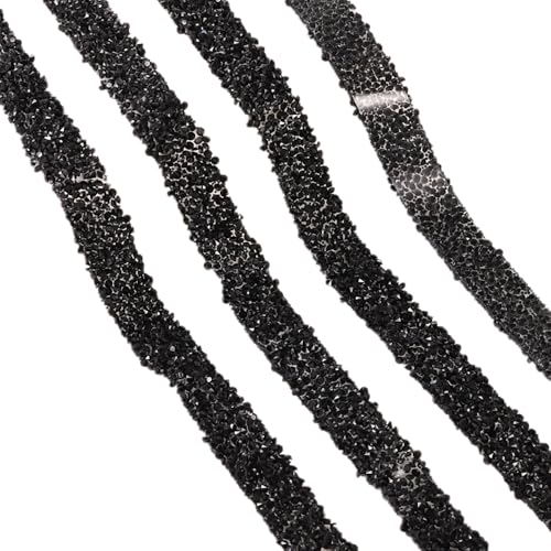 Whakano 1m Glitter Harz Strass Bänder zum Aufbügeln 1,5cm Breite Bling Edelstein Perlen Band,Dekoration Strassband zum Basteln,Hochzeit,Party Dekor,DIY Kunsthandwerk,Geschenkdekor,Schwarz Whakano 1m Glitter Harz Strass Bänder zum Aufbügeln 1,5cm Breite Bling Edelstein Perlen Band,Dekoration Strassband zum Basteln,Hochzeit,Party Dekor,DIY Kunsthandwerk,Geschenkdekor,Schwarz von Whakano