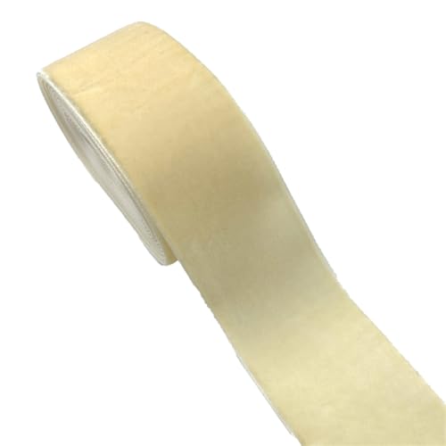 Whakano 2,7m Samtband 38mm Breite,Geschenkband Schleifenband,Dekoband zum Verzieren & Basteln,Bastelbänder für Weihnachten,Geburtstag,Hochzeit,Bouquet,Geschenkverpackungen,Beige Whakano 2,7m Samtband 38mm Breite,Geschenkband Schleifenband,Dekoband zum Verzieren & Basteln,Bastelbänder für Weihnachten,Geburtstag,Hochzeit,Bouquet,Geschenkverpackungen,Beige von Whakano