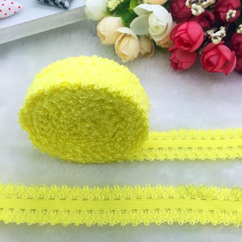 Whakano 2 Stück Elastizität Spitzenband Borte 4,5m x 2cm Breit,Dekoband Zierband Spitzenborte,Stretch-Spitzenbesatz für Nähen Handwerk,DIY Kleidung,Dessous-Kante,Geschenkverpackung,Gelb Whakano 2 Stück Elastizität Spitzenband Borte 4,5m x 2cm Breit,Dekoband Zierband Spitzenborte,Stretch-Spitzenbesatz für Nähen Handwerk,DIY Kleidung,Dessous-Kante,Geschenkverpackung,Gelb von Whakano