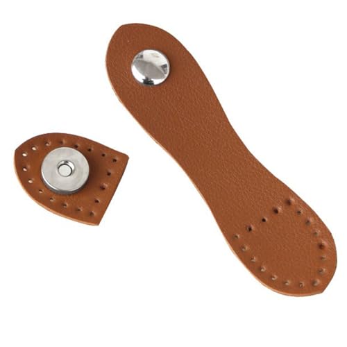 Whakano 2 Stück PU Lederriemen mit Verschluss zum Aufnähen,Taschenverschluss Lederriemen mit Magnetknöpfe,Taschenzubehör für DIY Taschen,Leder-Schnallen für Geldbörsen,Häkeltaschen,Silber Braun Whakano 2 Stück PU Lederriemen mit Verschluss zum Aufnähen,Taschenverschluss Lederriemen mit Magnetknöpfe,Taschenzubehör für DIY Taschen,Leder-Schnallen für Geldbörsen,Häkeltaschen,Silber Braun von Whakano