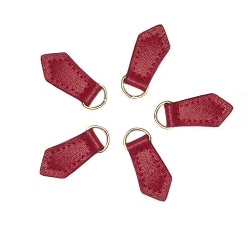 Whakano 2 Stück Reißverschluss Zipper Anhänger,Abnehmbares Leder Zipper Pull,Reißverschluss Ersatz Zipper,Reißverschluss Zieher für Zipper Koffer Stiefel Jackenrucksäcke Geldbörse Kleidung,Rot Whakano 2 Stück Reißverschluss Zipper Anhänger,Abnehmbares Leder Zipper Pull,Reißverschluss Ersatz Zipper,Reißverschluss Zieher für Zipper Koffer Stiefel Jackenrucksäcke Geldbörse Kleidung,Rot von Whakano