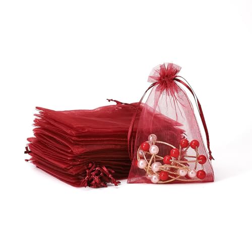 Whakano 20 Stück Bunt Organzasäckchen mit Kordelzug,Organzabeutel,Schmuckbeutel,GeschenkSack,für Hochzeit Geburtstag Süßigkeiten Schmuck Geschenkverpackung Party Mit Schnur,Weinrot,10x15cm Whakano 20 Stück Bunt Organzasäckchen mit Kordelzug,Organzabeutel,Schmuckbeutel,GeschenkSack,für Hochzeit Geburtstag Süßigkeiten Schmuck Geschenkverpackung Party Mit Schnur,Weinrot,10x15cm von Whakano