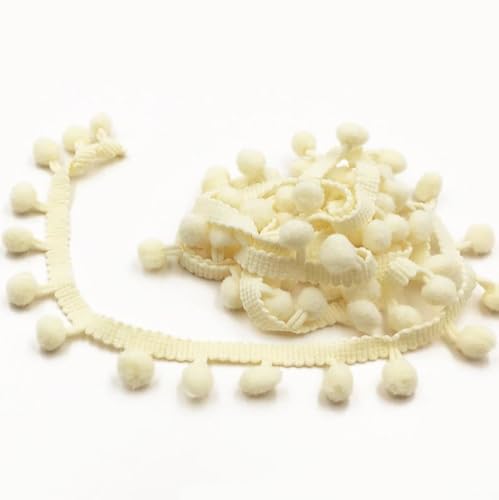 Whakano 20 Yards Pompons Borte zum Basteln,Pomponband Breite 2,5 cm,Bommel Fringe Band,Poms Fransenborte Zierband,für DIY Basteln Kleidung,Vorhänge,Schal,Kostüme,Nähen Dekoration,1,2cm,Beige Whakano 20 Yards Pompons Borte zum Basteln,Pomponband Breite 2,5 cm,Bommel Fringe Band,Poms Fransenborte Zierband,für DIY Basteln Kleidung,Vorhänge,Schal,Kostüme,Nähen Dekoration,1,2cm,Beige von Whakano
