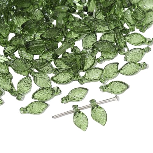 Whakano 200 Stück Acryl Grün Blatt Perlen zum Basteln,5×10mm,Lose Perlen mit Loch,Bastelperlen für Auffädeln für DIY Handwerk Dekor,Schmuck Armbänder,Halsketten Ohrringe Schlüsselanhänger,Grün Whakano 200 Stück Acryl Grün Blatt Perlen zum Basteln,5×10mm,Lose Perlen mit Loch,Bastelperlen für Auffädeln für DIY Handwerk Dekor,Schmuck Armbänder,Halsketten Ohrringe Schlüsselanhänger,Grün von Whakano