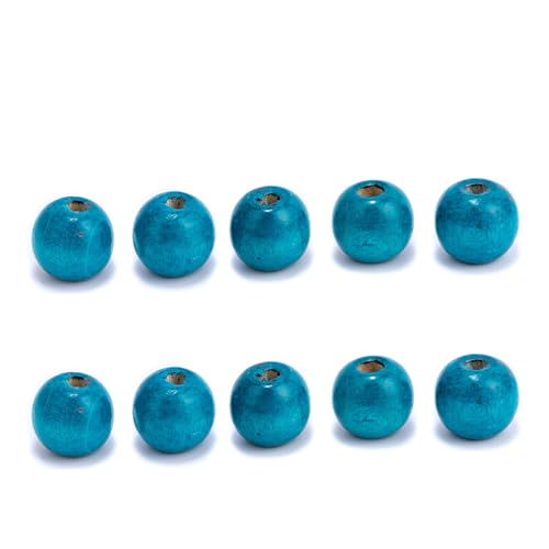 Whakano 30 Stück Runde Farbige Holzperlen zum Basteln,natürliche DIY-Holzperlen mit Loch,zum Basteln,Makramee,Handarbeit für Weihnachten,Geburtstage,Belohnungen,25mm,Blau Whakano 30 Stück Runde Farbige Holzperlen zum Basteln,natürliche DIY-Holzperlen mit Loch,zum Basteln,Makramee,Handarbeit für Weihnachten,Geburtstage,Belohnungen,25mm,Blau von Whakano