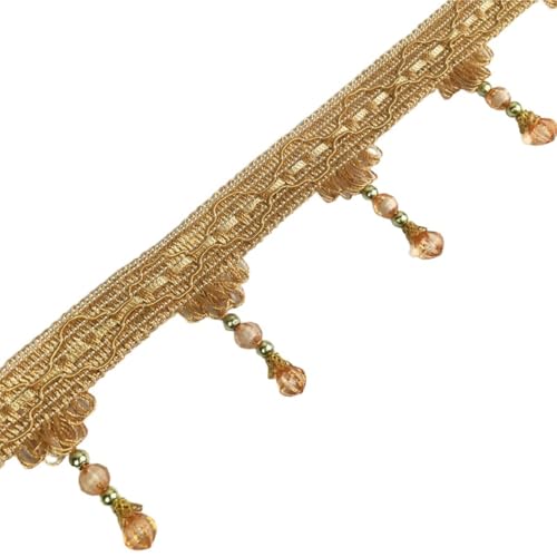 Whakano 3m Fransenborte mit Perlen 7cm Breite Meterware,Quastenborte zum Basteln Trim Borte Fringe Spitzenband Zierband Dekoborte,Band für DIY Nähen Basteln Kleidung,Vorhänge,Schal Dekoration,Braun Whakano 3m Fransenborte mit Perlen 7cm Breite Meterware,Quastenborte zum Basteln Trim Borte Fringe Spitzenband Zierband Dekoborte,Band für DIY Nähen Basteln Kleidung,Vorhänge,Schal Dekoration,Braun von Whakano