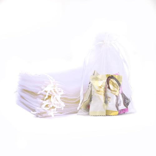 Whakano 40 Stück Bunt Organzasäckchen mit Kordelzug,Organzabeutel,Schmuckbeutel,GeschenkSack,für Hochzeit Geburtstag Süßigkeiten Schmuck Geschenkverpackung Party Mit Schnur,Weiß,30x40cm Whakano 40 Stück Bunt Organzasäckchen mit Kordelzug,Organzabeutel,Schmuckbeutel,GeschenkSack,für Hochzeit Geburtstag Süßigkeiten Schmuck Geschenkverpackung Party Mit Schnur,Weiß,30x40cm von Whakano