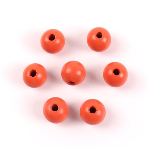 Whakano 40 Stück Holzperlen Runde Natürliche Lose Spacer Perlen,Groß Holzkugeln mit Loch,für DIY Bastelarbeiten Dekorationen,Armband Halskette,auffädeln,Makramee Schmuck Herstellung,20mm,Orange Rot Whakano 40 Stück Holzperlen Runde Natürliche Lose Spacer Perlen,Groß Holzkugeln mit Loch,für DIY Bastelarbeiten Dekorationen,Armband Halskette,auffädeln,Makramee Schmuck Herstellung,20mm,Orange Rot von Whakano