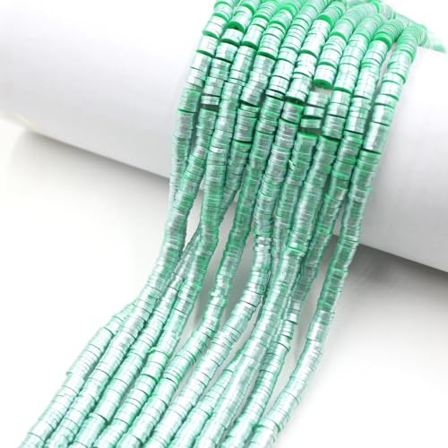 Whakano 5 Stränge Flache Perlen 6mm Clay Perlen zum Auffädeln,330 Stück/Stränge,Perlen mit Loch Beads Bastelperlen für Handwerk Dekor,Chocker,Armband,Halsketten Ohrringe,Schmuckherstellung,Grün Whakano 5 Stränge Flache Perlen 6mm Clay Perlen zum Auffädeln,330 Stück/Stränge,Perlen mit Loch Beads Bastelperlen für Handwerk Dekor,Chocker,Armband,Halsketten Ohrringe,Schmuckherstellung,Grün von Whakano